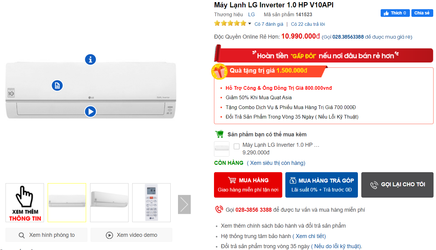mua may lanh online